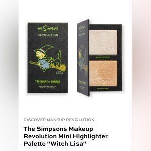 The Simpsons Mini Highlighter Palette 'Witch Lisa' X Revolution